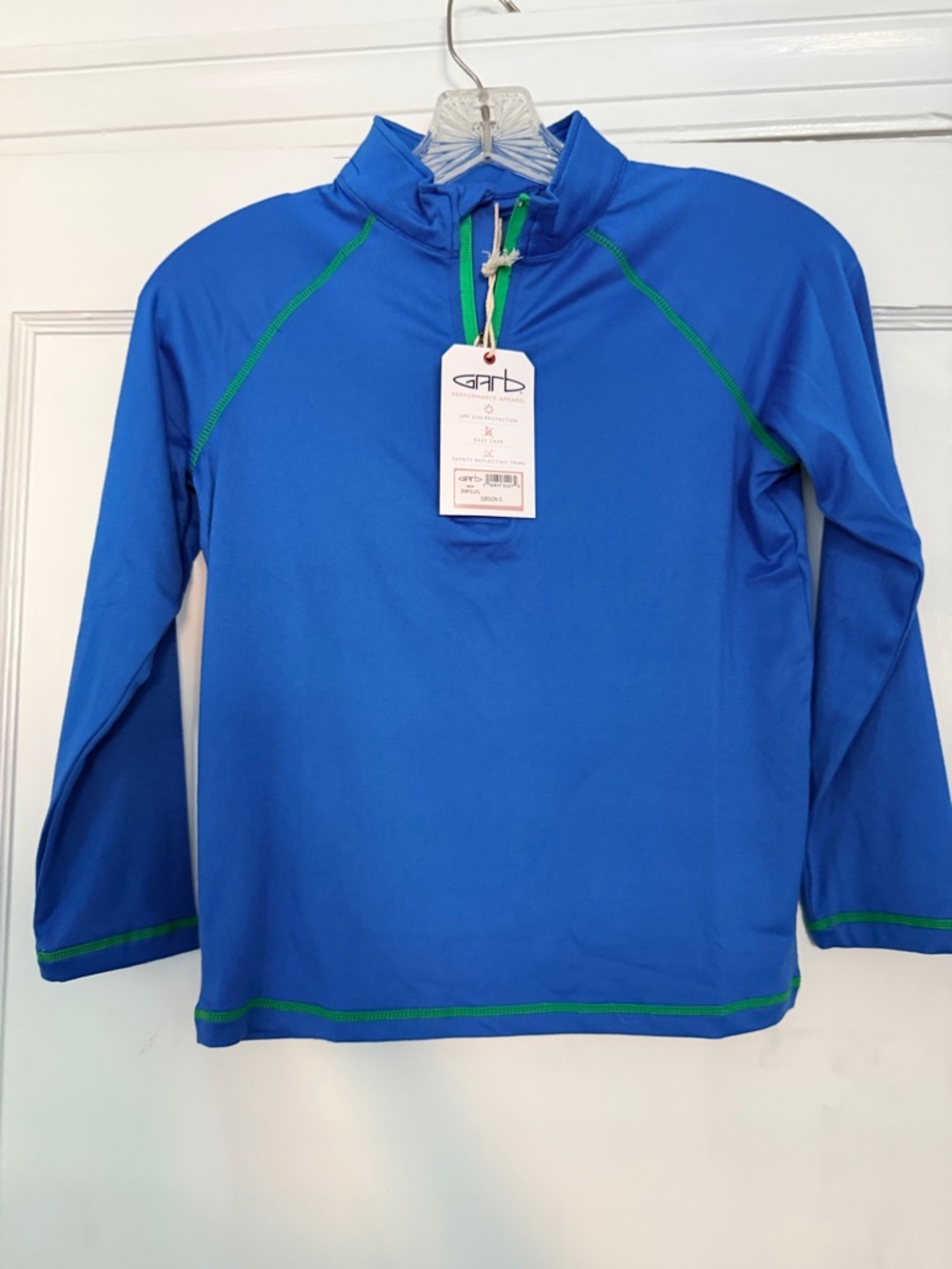 Garb golf Gibson blue quarter zip youth boys S 5-6